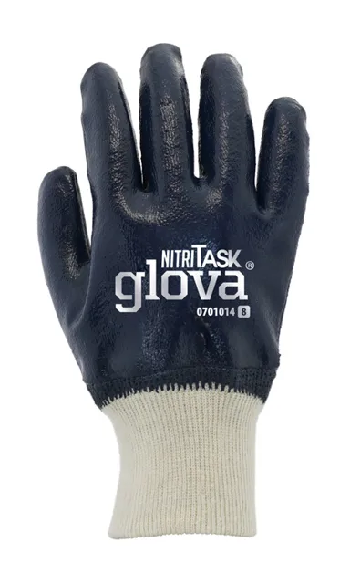 Luva interlock revestida nitrilo fino