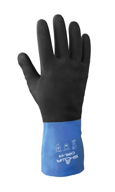 Luva fibra alg. revest. neoprene/borracha 30,5 cm