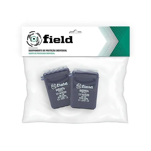 Blister 2 pares tampoes reutilizaveis snr 26db