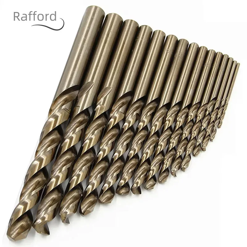 Conjunto de 15 brocas HSS retificadas · 1.5–10 mm